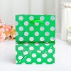 Sacchetto regalo "Pois" verde 11,5x14,5x6,5cm