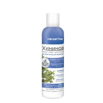 Shampoo micellare per capelli anti caduta con chinino "Herbal Time" (200ml) Shampoo micellare per capelli anti caduta con chinino "Herbal Time" (200ml)