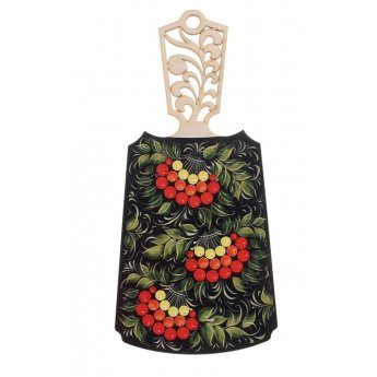 Tagliere con manico intagliato "Sorbo" 40 x 15 x 1 cm