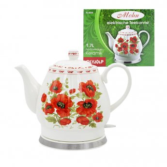 Bollitore elettrico in ceramica - Poppy 1,7 litri Bollitore elettrico in ceramica - Poppy 1,7 litri