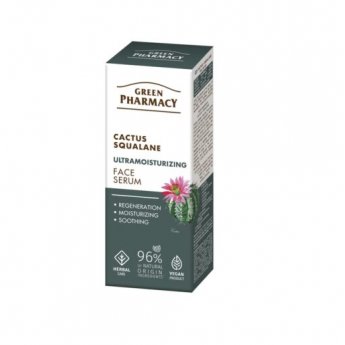 Siero viso Cactus + Squalano "GREEN PHARMACY" 30 ml.