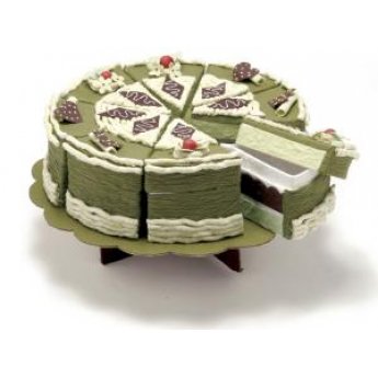 Scatolina fetta di torta in carta naturale Scatolina fetta di torta in carta naturale