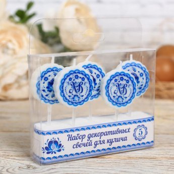 Candele per il Pan di Pasqua 10x8x2cm Candele per il Pan di Pasqua 10x8x2cm