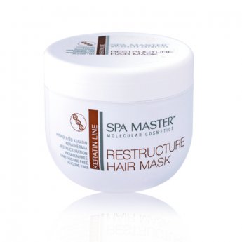 Maschera per capelli ristrutturante con cheratina "Spa Master - Keratin Line" 500ml