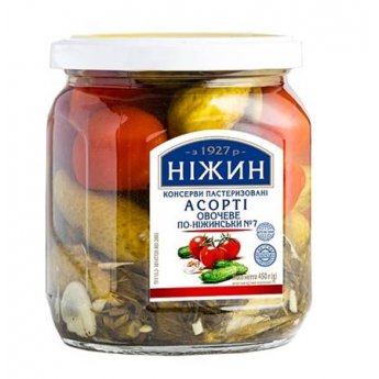 Pomodori/cetrioli "Nezhin" assortiti (450 g)