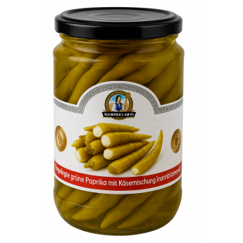 Peperone "Demetra" verde ripieno di formaggio (440g)