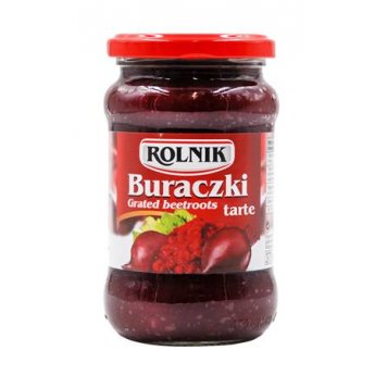 Barbabietola "Rolnik" bollita grattugiata (370ml) Barbabietola "Rolnik" bollita grattugiata (370ml)