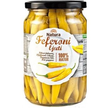 Peperoni "Natura" piccanti sott'aceto (340g)