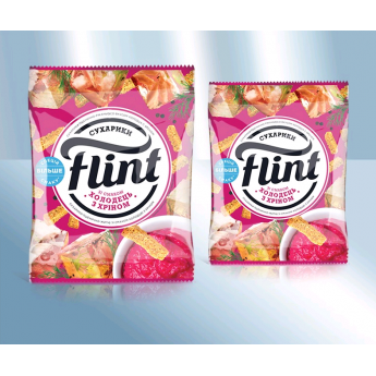 Crostini di frumento e segale "Flint" al gusto di carne in gelatina con rafano (70g) Crostini di frumento e segale "Flint" al gusto di carne in gelatina con rafano (70g)