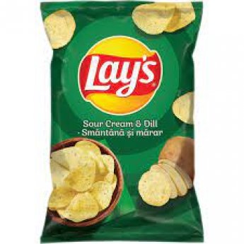 Patatine "Lays" al gusto di panna acida e aneto (60g)