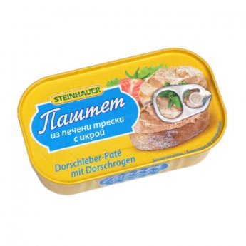 Pate di fegato di merluzzo con uova merluzzo (115g) Pate di fegato di merluzzo con uova merluzzo (115g)