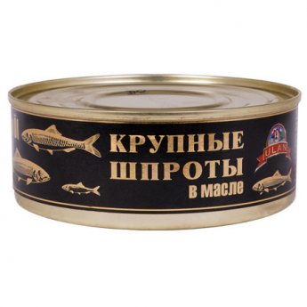 Spratti affumicati grandi in olio "Ulan" (240g)