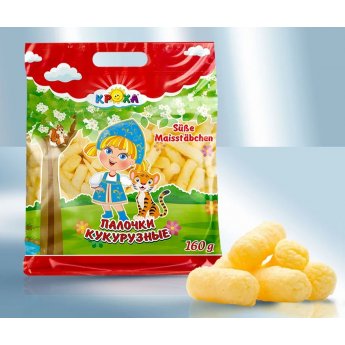 Bastoncini di mais "Krokha" dolci (160g)