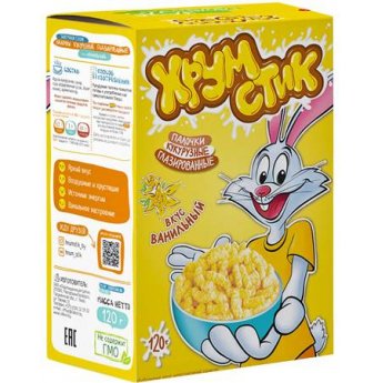Bastoncini di mais "Khrumstick" vaniglia (120g) Bastoncini di mais "Khrumstick" vaniglia (120g)