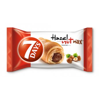 Croissant con crema di cacao e nocciole "7 Days" (80g) Croissant con crema di cacao e nocciole "7 Days" (80g)
