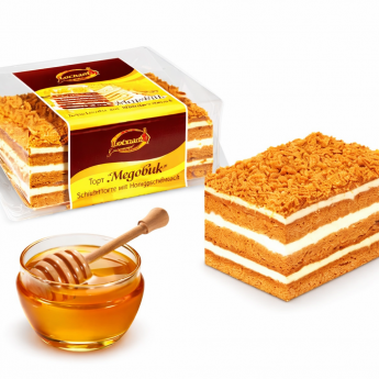 Torta "Torta al miele" con panna acida (350g)