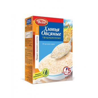 Fiocchi d'avena tradizionali "Uvelka" (400g) Fiocchi d'avena tradizionali "Uvelka" (400g)