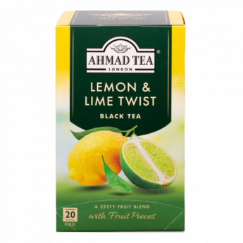 Tè nero Ahmad Tea al gusto di limone e lime (40 g)