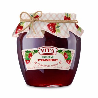 Marmellata "Vita" di fragola (680g) Marmellata "Vita" di fragola (680g)