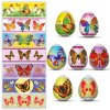 Pellicola pasquale decorativa per uova, 7 motivi diversi nella confezione