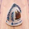 Campanello in ceramica "San Pietroburgo" 5,5x5,5cm