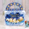 Scatola "Babbo Natale in slitta" 21x12x16cm Scatola "Babbo Natale in slitta" 21x12x16cm