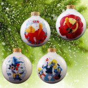 Addobbi natalizi d. 80 mm (4 varianti)