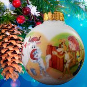 Addobbi natalizi d. 100 mm (2 varianti)