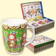 Set tazze "Matrioska" 6 tazze 0,35 L in confezione regalo