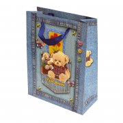 Sacchetto da regalo 18 x 24 x 8 cm, 4 design diversi "Orso Teddy"