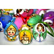 Uovo di natale colorato