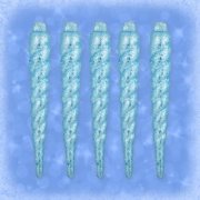 Ghiaccioli 22cm (1 pz) polistirolo azzurro