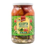 Pomodori e cetrioli assortiti "Emelya" senza aceto (900g)