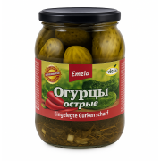 Cetrioli "Emelya" piccanti (900 ml)