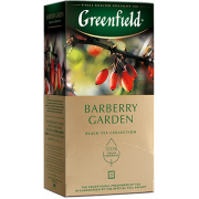 Tè nero "Greenfield - Barberry Garden" con crespino (25x1,5g)
