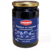 Confettura "Lakomka" di mirtilli neri ,non gelificata (380g)