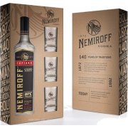 Vodka "Nemiroff" Original+3 bicchieri 40% (0,7L)
