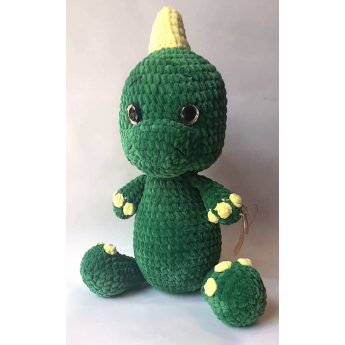 Peluche lavorato a maglia "Dinosauro" 37cm