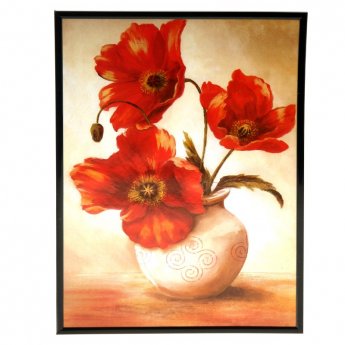 Quadro "Papaveri" 25 * 20 cm.