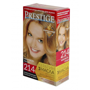 Crema-tinta resistente per capelli 214 Biondo dorato "Vip's Prestige"
