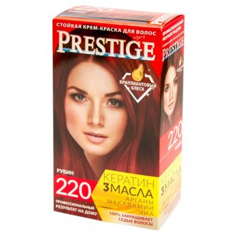 Crema-tinta resistente per capelli 220 Rubino "Vip's Prestige" Crema-tinta resistente per capelli 220 Rubino "Vip's Prestige"
