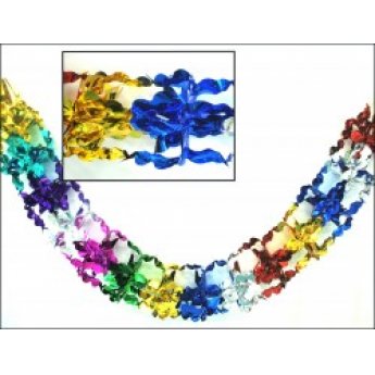 Ghirlanda di carta stagnola "Festiva" (20cm x 2,2m) Ghirlanda di carta stagnola "Festiva" (20cm x 2,2m)