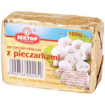 Formaggio fuso "Sertop" con funghi champignon (100g)