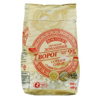 Ricotta "Rokiskio" 9% (400 g)