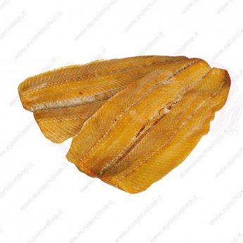 Filetto "Usbek" di aringa con pelle, affumicato a freddo (peso) Filetto "Usbek" di aringa con pelle, affumicato a freddo (peso)