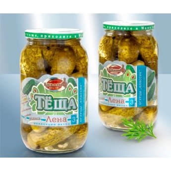 Cetrioli "Lackmann" Classico, leggermente salato (520g)