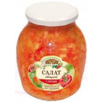 Insalata di verdure con peperoni "Pogrebok" (830g)