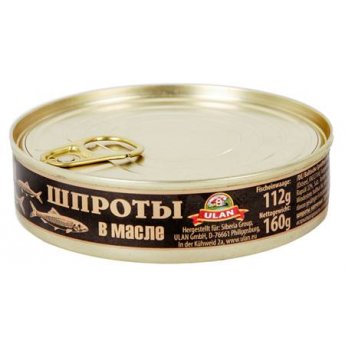 Spratti in olio "Ulan" 160g