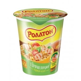 Noodles "Rollton" con pollo Caesar (70 g)
