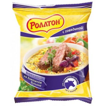 Noodles "Rollton" al gusto di manzo (60g)